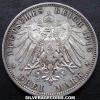 3 Marcos de Plata Prusianos de Guillermo II (25 años de reinado) (Reverso)