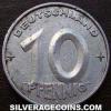 German Democratic Republic 10 Pfennig (Reverse)