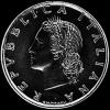 Italian 20 Lire (plain edge) (Obverse)