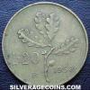 Italian 20 Lire (reeded edge) (Reverse)
