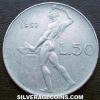 Italian 50 Lire (large) (Reverse)