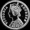 Victoria British India Silver 2 Annas (Obverse)