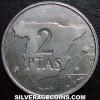 Juan Carlos I Spanish 2 Pesetas (Reverse)