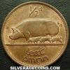 Irish Bronze Half Penny (Reverse)