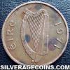 Irish Bronze Half Penny (Obverse)