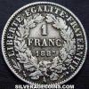 French Silver Franc (Liberty Head) (Reverse)