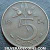 Netherlands 1954 5 Cents