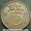 Netherlands 1961 5 Cents
