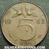 Netherlands 1962 5 Cents