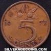 Netherlands 1973 5 Cents
