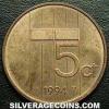 Netherlands 1994 5 Cents