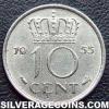 Netherlands 1955 10 Cents