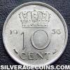 Netherlands 1956 10 Cents