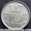 Netherlands 1948 10 Cents