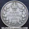 Canada 1913 small leaves 10 Cents
