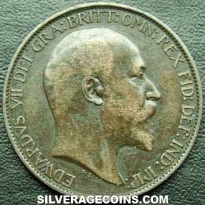 1903 Edward VII British Bronze Half Penny (Obverse)