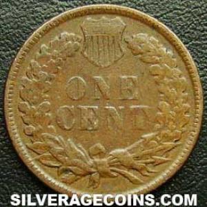 1882 United States "Indian Head" Bronze Cent (Reverse)