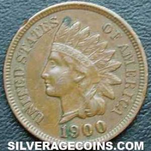1900 United States "Indian Head" Bronze Cent (Obverse)
