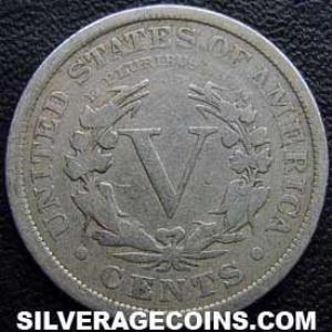 1900 United States "Liberty Head Nickel" 5 Cents (Reverse)
