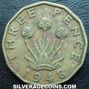 1948 George VI British Threepence (Reverse)
