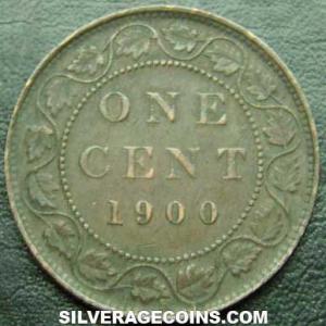 1900 Victoria Canadian Bronze Cent (Reverse)