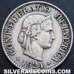 1924 B Swiss 10 Rappen (Obverse)