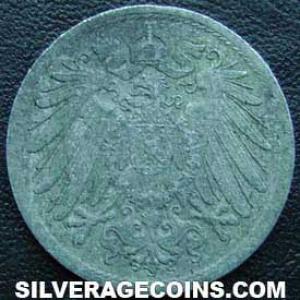 1922 Wilhelm II German 10 Pfennig (Obverse)