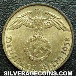 1938 A German Third Reich 5 Reichspfennig (Obverse)