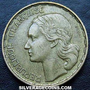 1952 B French 50 Francs (Obverse)