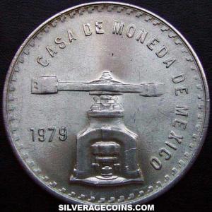 1979 Mo type IV Mexican Silver 1 Ounce Press (Obverse)
