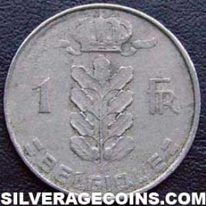 1956 Leopold III Belgian Franc (French, coin) (Obverse)