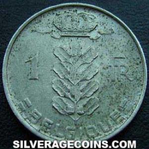 Franco Belga de Leopoldo III (Francés, moneda) 1958 (Anverso)