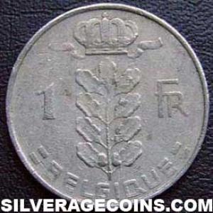 1961 Leopold III Belgian Franc (French, coin) (Obverse)
