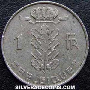 1963 Leopold III Belgian Franc (French, coin) (Obverse)