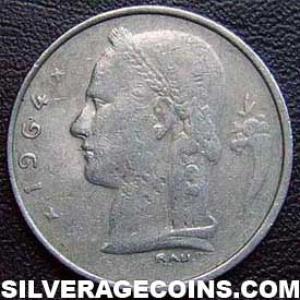 1964 Leopold III Belgian Franc (French, coin) (Reverse)