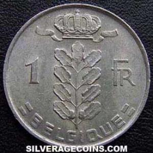 1966 Leopold III Belgian Franc (French, coin) (Obverse)