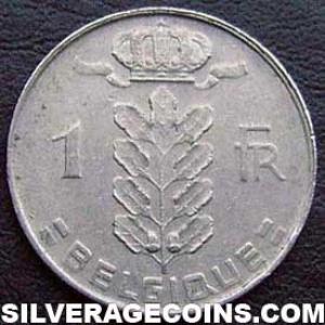 1972 Leopold III Belgian Franc (French, coin) (Obverse)
