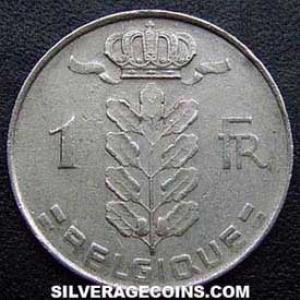 1973 Leopold III Belgian Franc (French, coin) (Obverse)