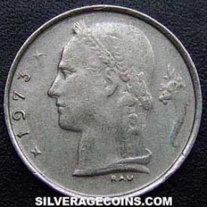 1973 Leopold III Belgian Franc (French, coin) (Reverse)
