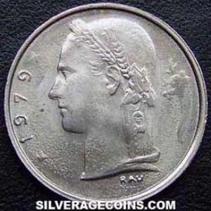 1979 Leopold III Belgian Franc (French, coin) (Reverse)