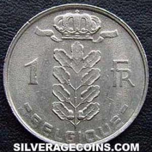 1980 Leopold III Belgian Franc (French, coin) (Obverse)