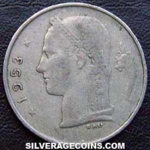 1953 Leopold III Belgian Franc (Dutch) (Reverse)