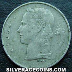 Franco Belga de Leopoldo III (Neerlandés) 1955 (Reverso)