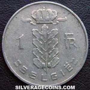 1959 Leopold III Belgian Franc (Dutch) (Obverse)