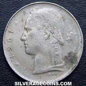 1961 Leopold III Belgian Franc (Dutch) (Reverse)