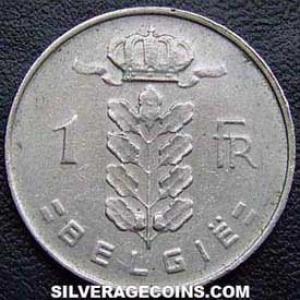 1967 Leopold III Belgian Franc (Dutch) (Obverse)