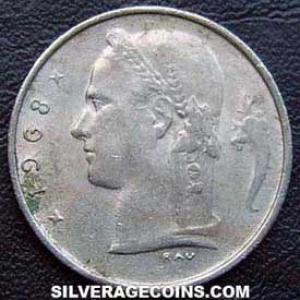 1968 Leopold III Belgian Franc (Dutch) (Reverse)
