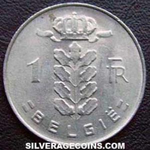 1969 Leopold III Belgian Franc (Dutch) (Obverse)