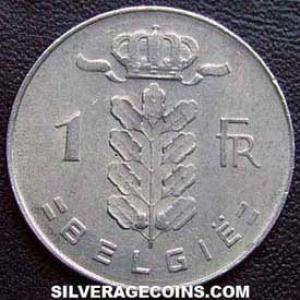 1972 Leopold III Belgian Franc (Dutch) (Obverse)