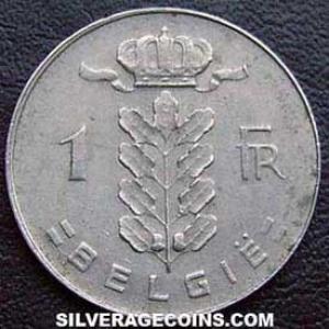 1974 Leopold III Belgian Franc (Dutch) (Obverse)